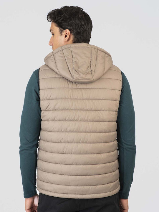 Ärmellos Jacke Puffer Beige