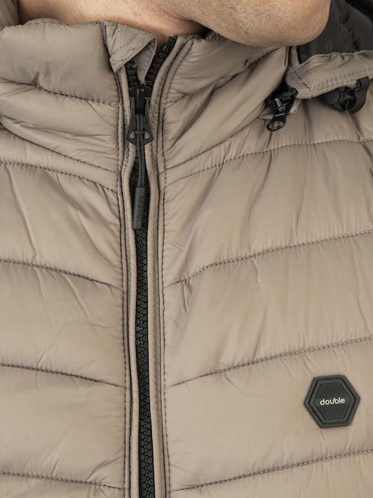 Ärmellos Jacke Puffer Beige
