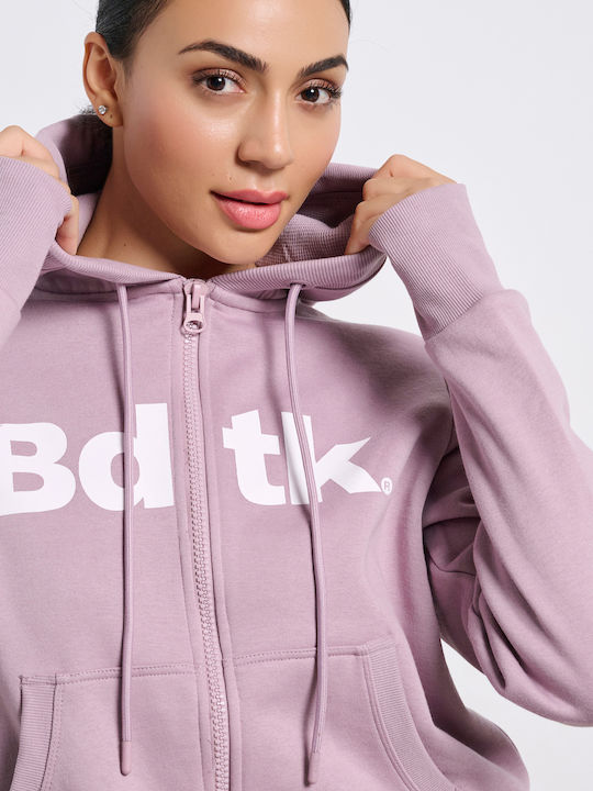 Women's Sweatshirt Jacket Hooded Purple