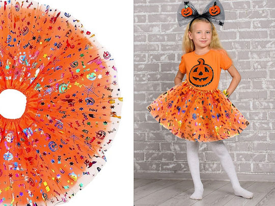 De carnaval Echipat Portocalie pentru Halloween 2buc