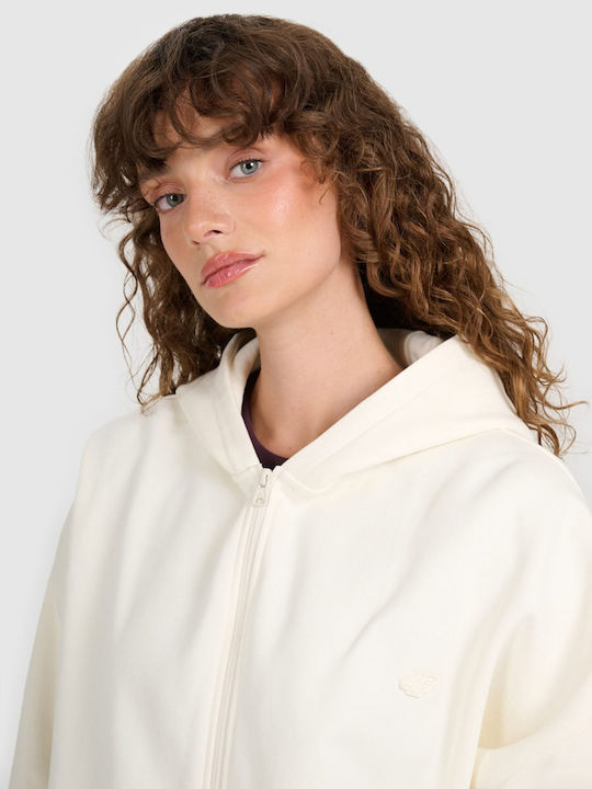 Women's Sweatshirt Jacket Hooded Crem