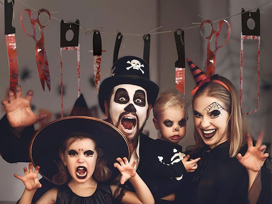 De carnaval Ghirlande Neagră pentru Halloween din Plastic 1buc