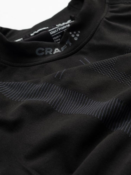 Long Sleeve Athletic Blouse Black