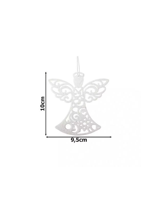 Ornament suspendat Ingeras Alb Set 3buc