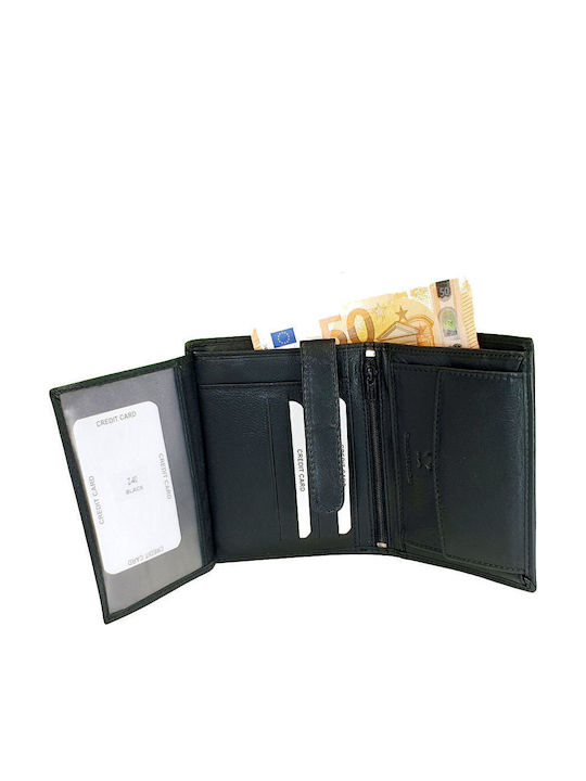 Herren Geldbörse Klassisch mit RFID Schwarz