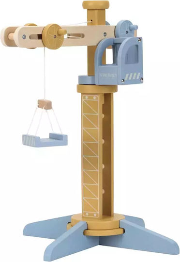 Little Dutch Construction Crane Wooden Vehicle for 36+ Months