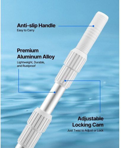 Vevor Telescopic Pool Pole 1-3.65m Cleaning Tools Bcgycqjtjycguec1m001v0