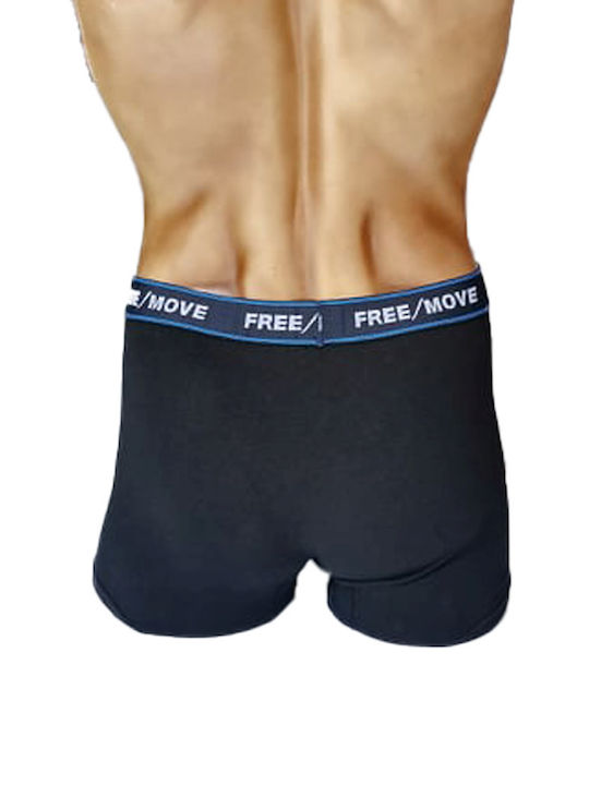 Men's Boxers Black Blue/Red 2Pack