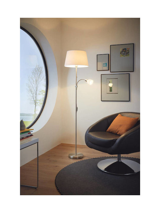 Eglo Conesa Floor Lamp H170xW38cm. with Socket for Bulb E27 White