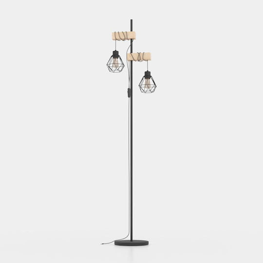 Eglo 44081 Επιδαπέδια Λάμπα Townshend 2xe27 60w 230v Fsc Πιστοποιημένο