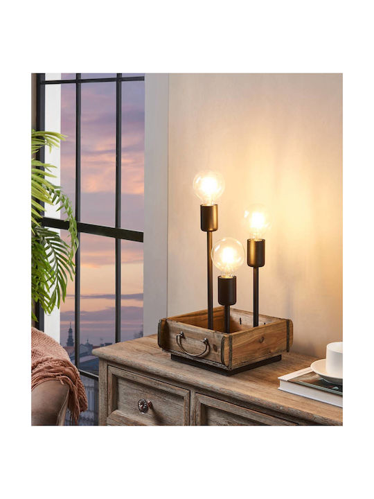 Eglo Wootton Decorative Lamp with Socket for Bulb E27 Black