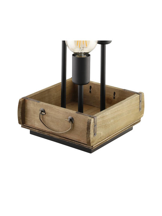 Eglo Wootton Decorative Lamp with Socket for Bulb E27 Black