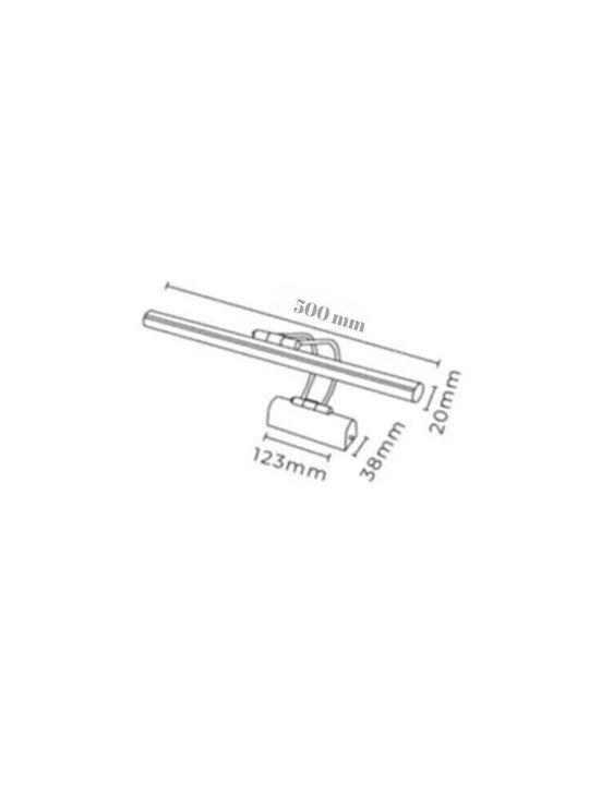 Opviq Lumină de Perete cu LED Integrat și Lumină Alb Cald Bronz 35x25x21cm