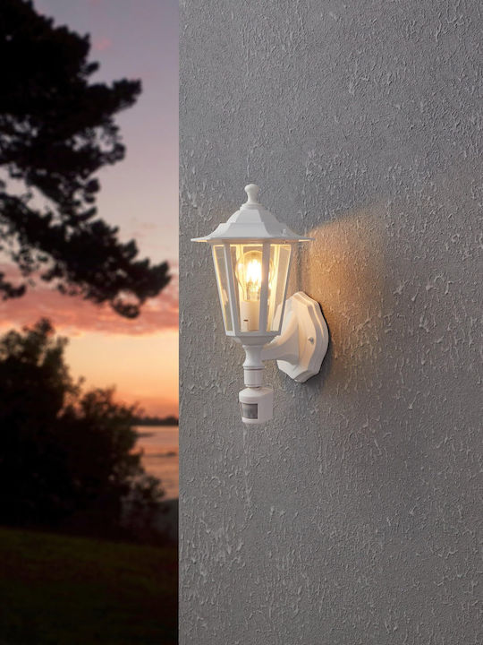 Eglo Laterna Wall-Mounted Outdoor Lantern E27 IP44 16.5x36x36εκ.