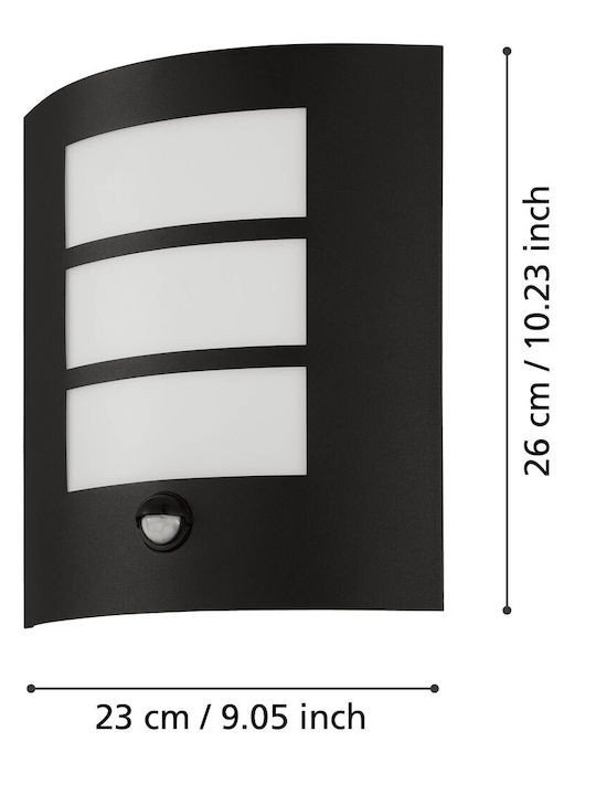 Eglo City Wandmontierte Außen-Deckenleuchte E27 IP44 23.5x26εκ.