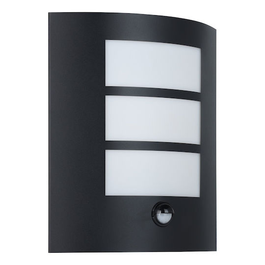 Eglo City Επιτοίχια Εξωτερική Πλαφονιέρα E27 IP44 23.5x26εκ.