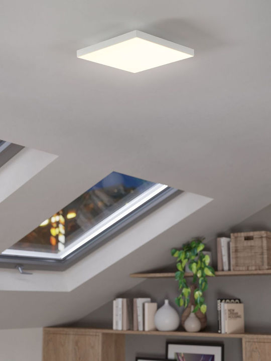 Eglo Turcona Square Recessed LED Panel 22.8W with Warm White Light 2700K 45x45cm