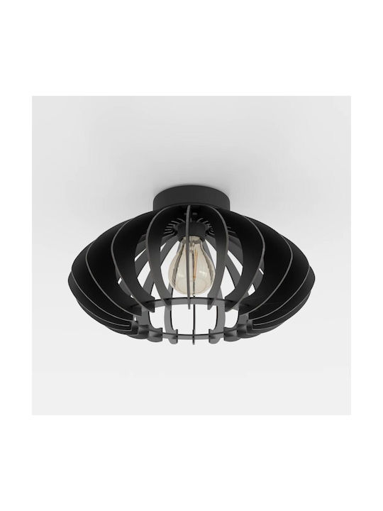 Eglo Cossano 3 Ceiling Mount Light Black with Socket E27