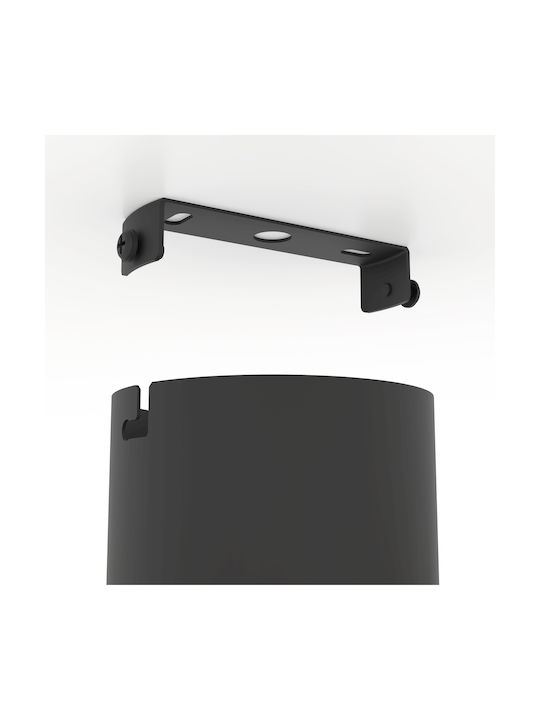 Eglo Ceiling Mount Light 72cm Black with Integrated LED
