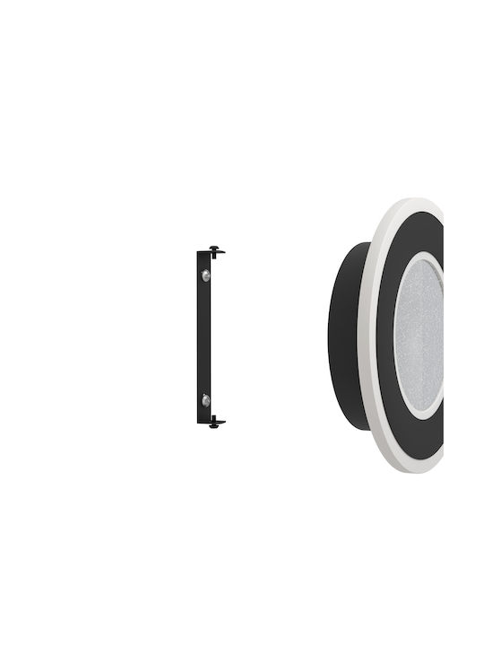 Eglo Macchioni Ceiling Mount Light Black with Integrated LED and Crystals