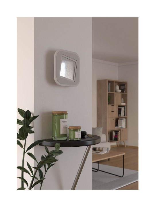 Eglo Macchioni Ceiling Mount Light 20cm White with Integrated LED and Crystals