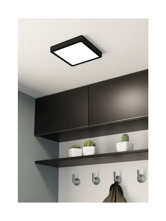 Eglo Fueva Deckenleuchte 21cm Schwarz mit Integrierter LED