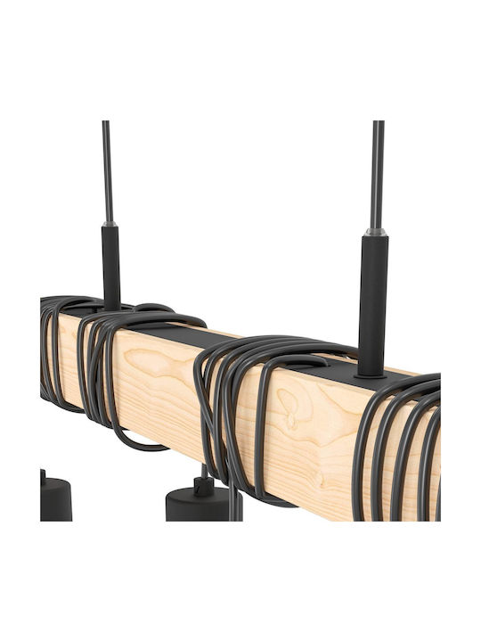 Eglo 44075 Pendant Ceiling Light Townshend 4xe27 60w 230v FSC Certified