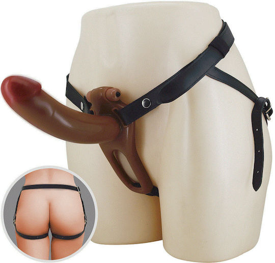 Pretty Love Bradden Harness Briefs Vibrating Hollow Dildo