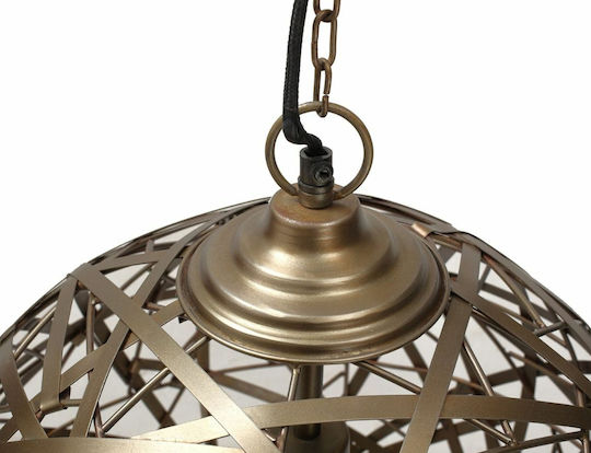 Edith Ptmd Pendant Light Bronze with Socket E27 40x40x48cm