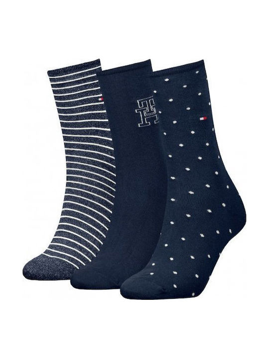 Tommy Hilfiger Femei Șosete Marina 3Pachet