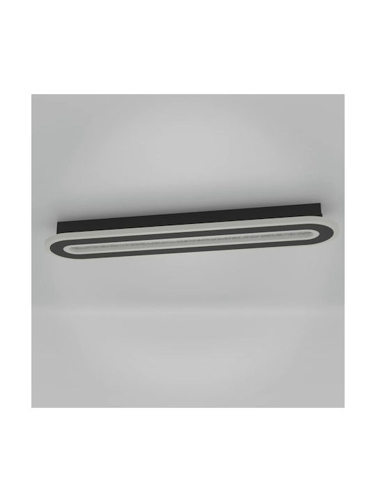 Eglo Macchioni Ceiling Mount Light 55cm Black with Integrated LED