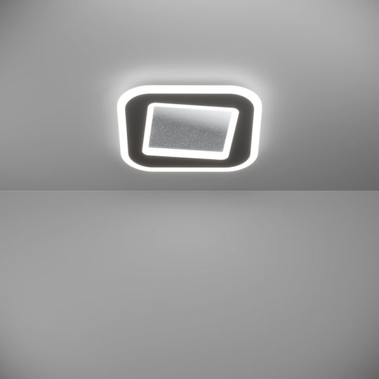 Eglo Macchioni Πλαφονιέρα Οροφής 38εκ. Μαύρη