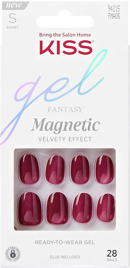 Kiss Gel Fantasy Magnetic Set Us Free 28 Bucăți Unghii Gel Perfecte Uimitoare