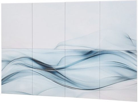 3D Wall Panels Adhesive Green 15.8x11.8cm 8 Pieces