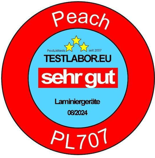 Peach Πλαστικοποιητής Επιτραπέζιος για A4 100 microns με Κόφτη