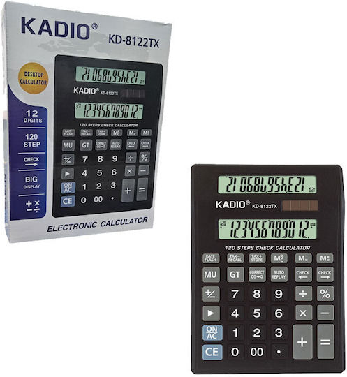 Kadio Kadio KD-8122TX Calculator Științifică 12 Cifre în Culoarea Negru 1buc