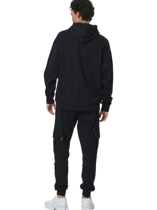 Black Hoodie Cardigan