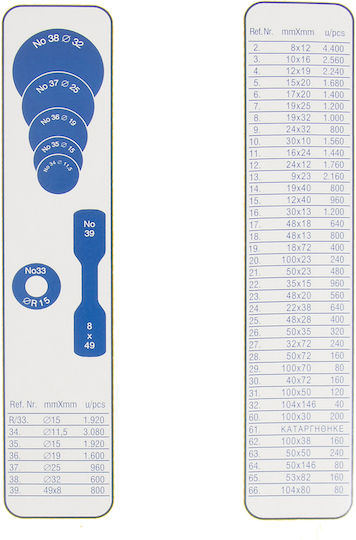 Stef Labels Small Adhesive Labels in White Color 35x15mm