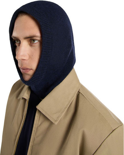 Full Face Unisex Σκούφος Πλεκτός σε Navy Μπλε χρώμα