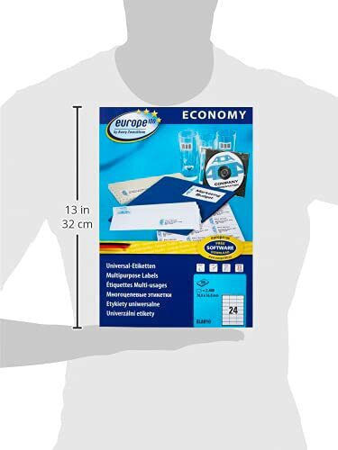 Avery 2400 Αυτοκόλλητες Ετικέτες Α4 Ορθογώνιες 70x36mm