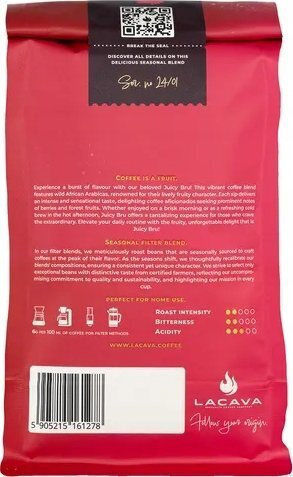 LaCava Filterkaffee Arabica Juicy Bru Bohnen 350gr