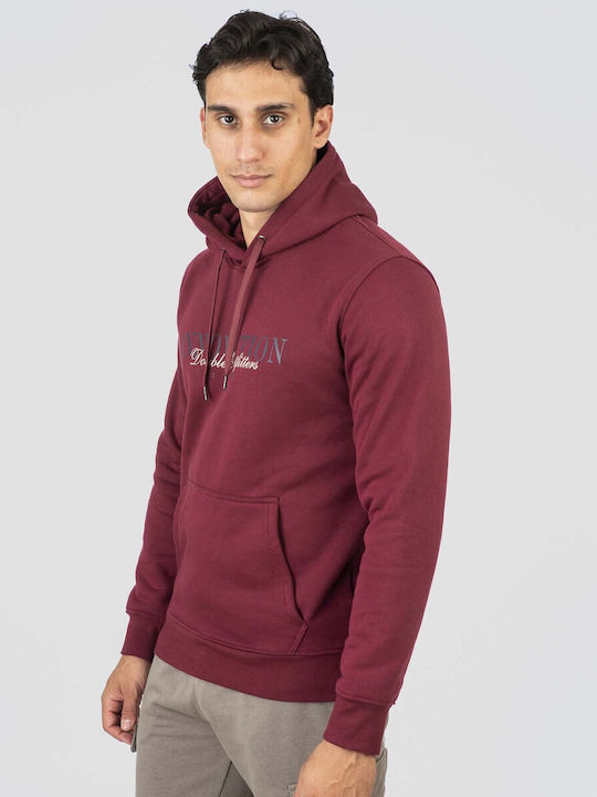 Sweatshirt mit Kapuze Wein