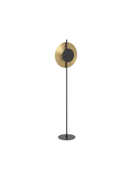 Eglo LED Floor Lamp H150xW38cm. with Warm White Light 1300lm Black