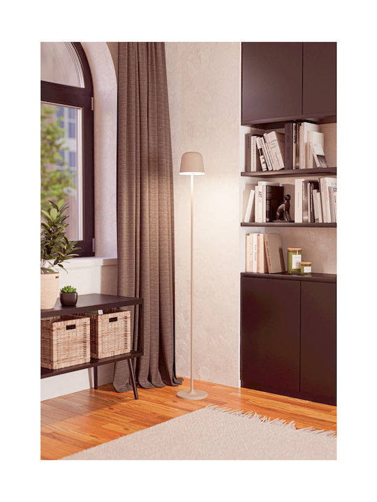 Eglo LED Φωτιστικό Δαπέδου με Θερμό Λευκό Φως 440lm Μπεζ