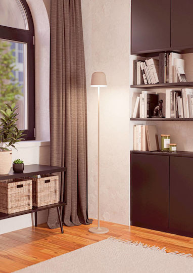 Eglo LED Floor Lamp with Warm White Light 440lm Beige