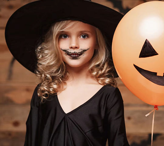 Set of 3 Semi-permanent Tattoos Zola Halloween Monster Design
