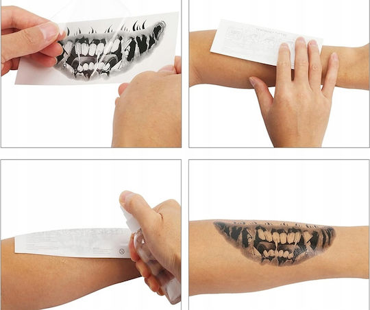 Set 3 Semi-permanent Tattoos Zola Halloween Venom Model
