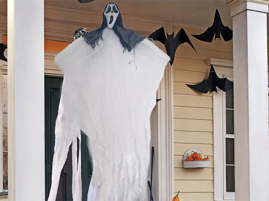 Halloween Skeleton Decoration Zola Hanging 50 X 90 Cm White Black