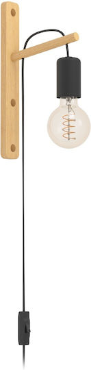 Eglo Moderne Wandleuchte mit E27-Fassung Braun 4,5x29,5 cm