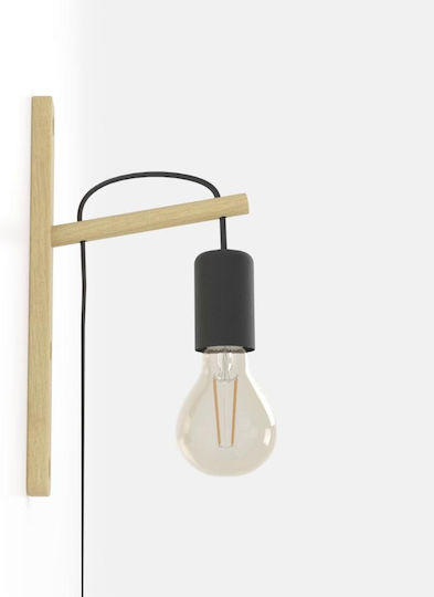 Eglo Moderne Wandleuchte mit E27-Fassung Braun 4,5x29,5 cm